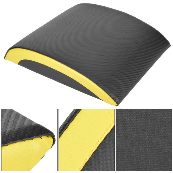 Bærbar Fitness Sit Up Pad Mat Midjetrener Treningsutstyr Svart og gul