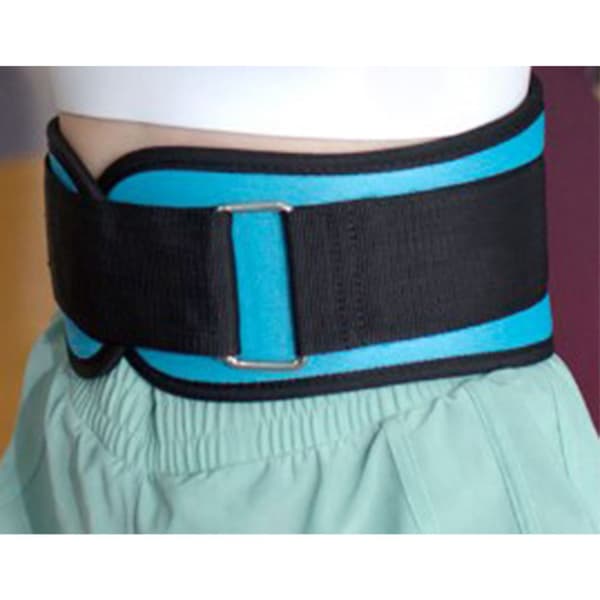 Tyngdlyftarbälte Justerbart Midjeskyddsbälte Styrkestöd Midjeband för Fitness Sport M (Midja 77‑93CM) Blå