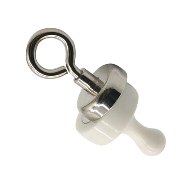 Magnetiska tryckknappar, kylskåpsmagneter, multifunktionella för utomhus, tält, camping, kök, vita