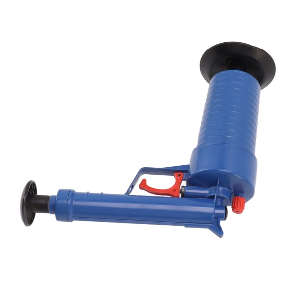 Air Drain Blaster Multipurpose Drain Clog Remover Tool med 4 gummiplugger for gulvavløp vask kloakk badekar mørkeblå