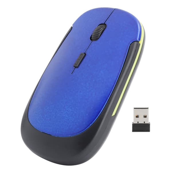 2.4G Trådløs Mus Justerbar Optisk USB-modtager Notebook Computertilbehør 1600dpi Blå
