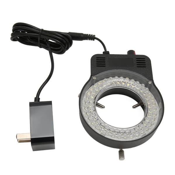 Mikroskop Ringlys 52 LED-perler Justerbar Nem Montering Ringlys til Stereomikroskop US-stik 100‑240V