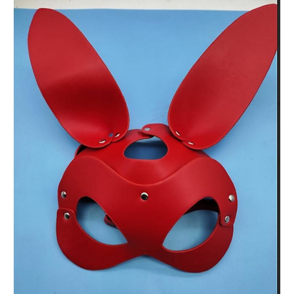 Läder Kattunge och Kanin Halv ansiktsmasker - Perfekt för Cosplay, Halloweenfest och Kvinnors Kostym