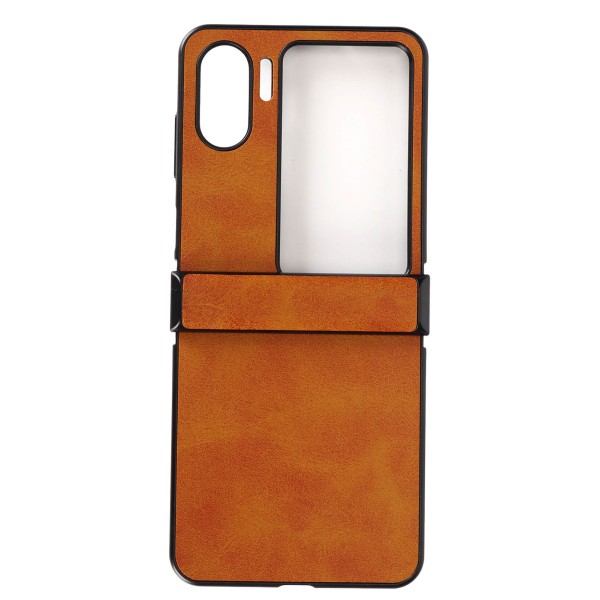 Case till Oppo Find N2 Flip syntetiskt läder Ultratunnt stötsäkert cover till Oppo Find N2 Flip Brown