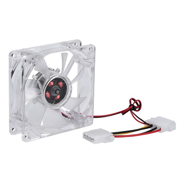 80mm LED Lys 12V 4Pin Lydløs PC Kabinet Køleventilator Computer Køler Farverig