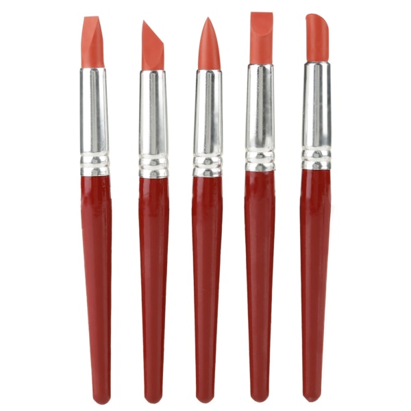 Red Gummi Spis Sculpting og Carving Tool Sett - 5 stk