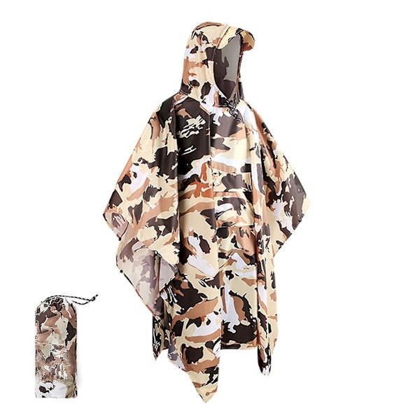 Camouflage Waterproof Raincoat for Outdoor Activities camouflage