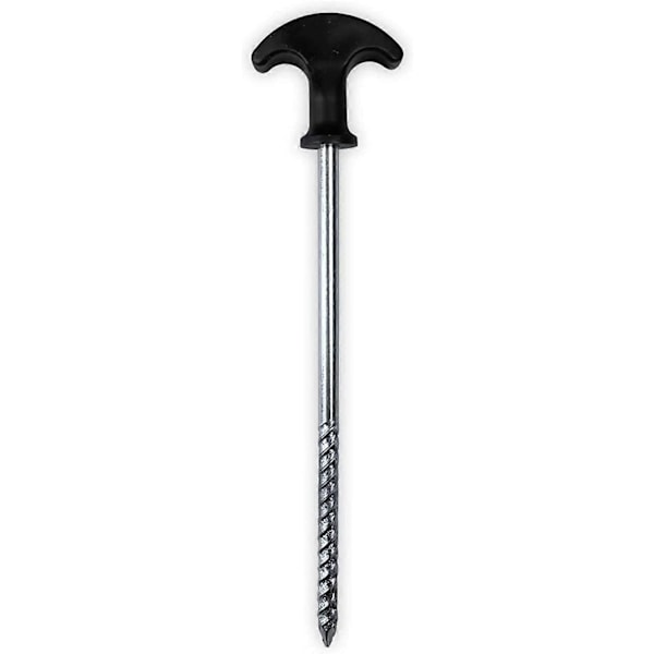 Rustfrie teltplugger, skruplugger for camping, teltplugger for hardt underlag og markiseplugger, for Bivvy-telt, for hage, camping, reise, utendørs