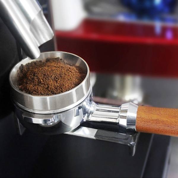 58mm Silver Aluminiumlegering Universell Kaffe Magnetisk Dosering Ring Kaffe Maskin Tillbehör
