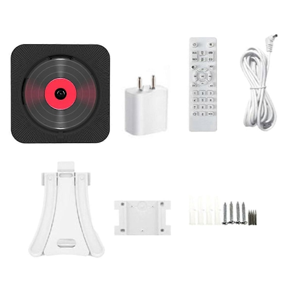 Bärbar CD-spelare Bluetooth-högtalare Stereo LED-skärm EU-kontakt