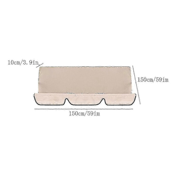 150*50cm Reservedel for Huskesete Trebenk -CLJR Khaki