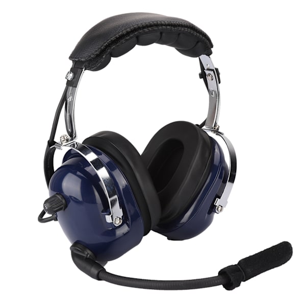 General Aviation Headset, Dual Plug Pilot Headset, 3,5 mm Noise Reduction Headset för piloter