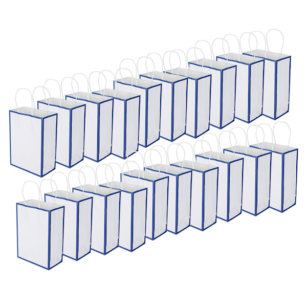Miljövänlig bärbar kraftpåse Butiksförpackning för kläder Presentpåse (S 15 x 8 x 21 cm)