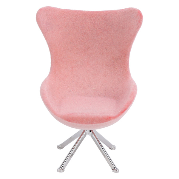 Miniatyyrityylinen tuoli Mini Flocking sohva Huonekalumalli Koriste 1:12 Nukketalo TarvikePink