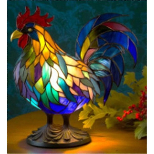 3D Dyre Bordlampe Serie Farget Glass Nattlys Retro Skrivebordslamper TA hest