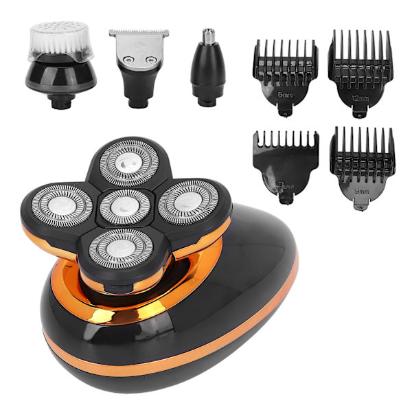 Multifunktionell elektrisk rakapparat, uppladdningsbar hushållshårklippare, näshårstrimmer, groomingkit