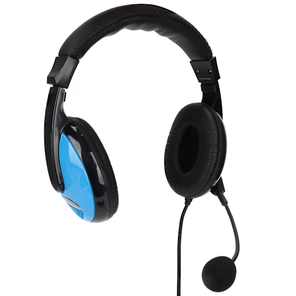 Somic Electronics Hodetelefoner Multifunksjonelle Plugger Stemme Gaming Hodesett med Mikrofon for Datamaskiner Mobiltelefon Svart Blå
