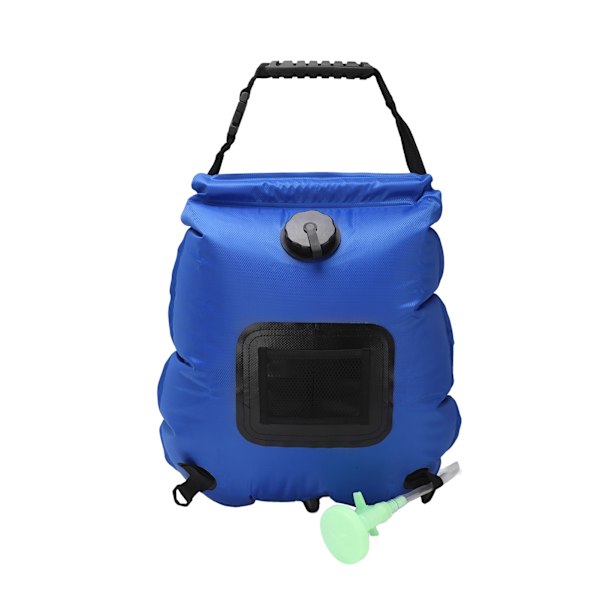 Bærbar utendørs solcelledusjpose 20L sammenleggbar solvarme campingdusjpose for fotturer backpacking