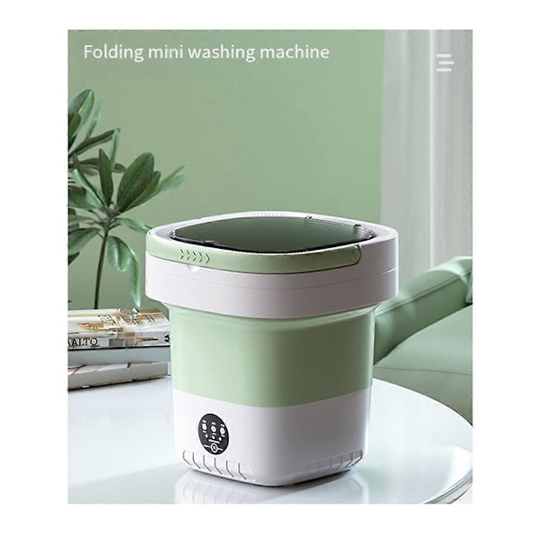Mini Foldbar Vaskemaskine 12L Kapacitet Automatisk Hjem EU Stik C
