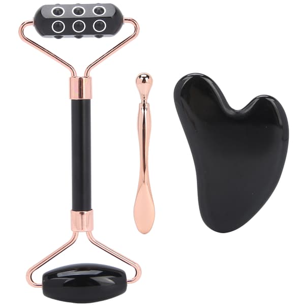 Ansikts germaniumrullmassager Ansikts Gua Sha skrapbräda Ögonkrämsskedset