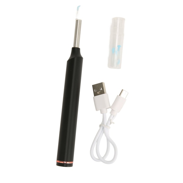 Trådløst otoskop LED-lys Ergonomisk IP67 vandtæt USB-opladnings-ørevoksfjernerværktøj med 1080P kamera til voksne børn