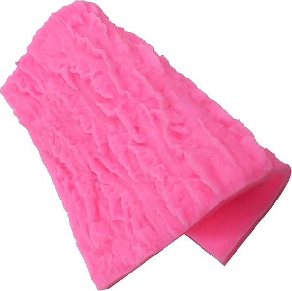Trädbark Silikon Kakform Silikon Texturmatta för Fondanttårta med Trädbark Textur Intryck Silikon Intrycksmatta för Tårtdekoration.