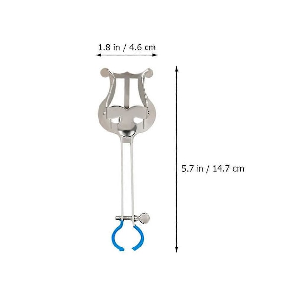 Trompet Lyre Sølv Trompet Lyre og Flip Folder Letvægts Trompet March Lyre Trompet March Musikholder