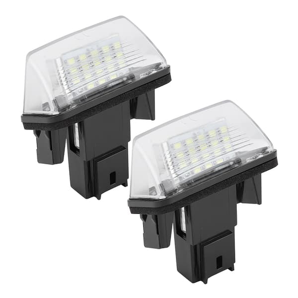 2 stk. 18 LED Venstre&amp;Højre Bil Nummerpladelygte til Citroen C3 2002‑2009