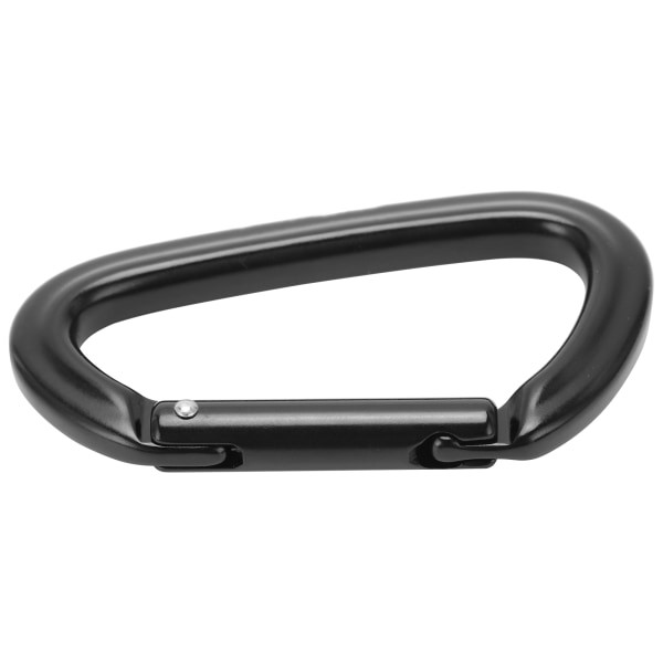 10KN Aluminiumlegering Karabinkrok DRing Nøkkelring Fjærklips Karabinkrok for Camping Klatring (Nr. 8 All Black Hurtigutløser Karabinkrok)