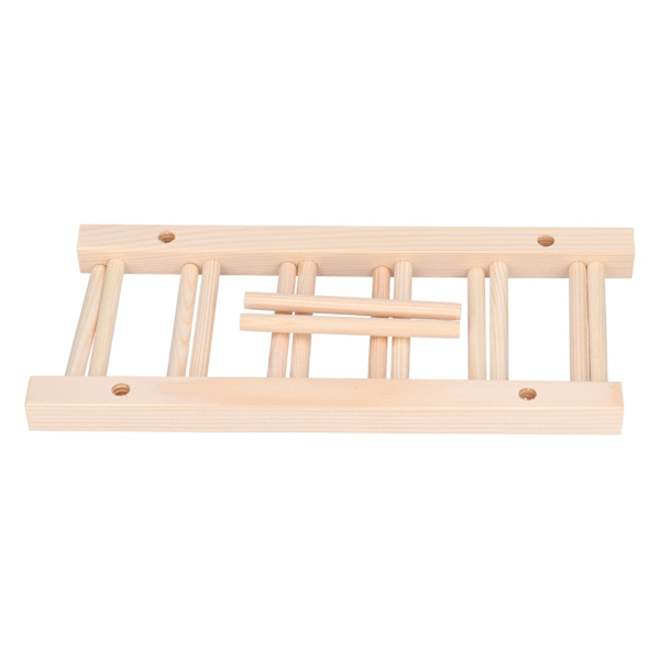 Bambudisk Tallrik Lätt Bärbar Miljövänlig Hållbar Tallrikställ i Tall 5 Galler 28cm