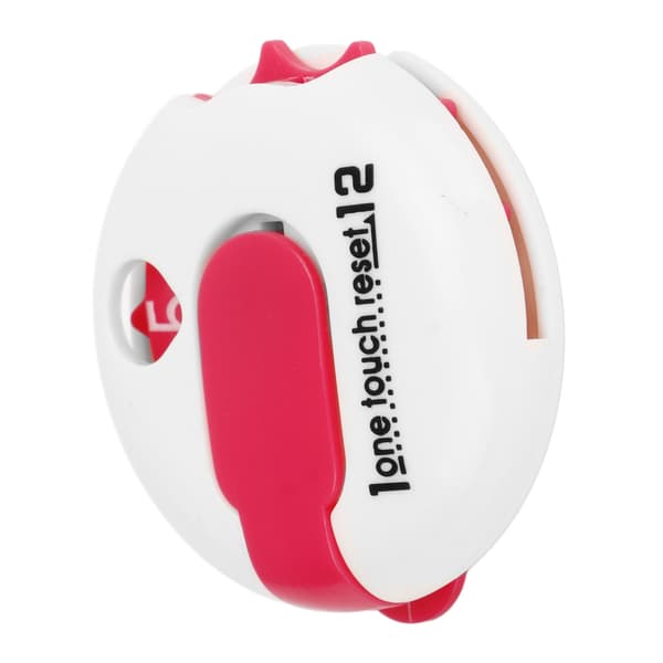 Golf Score Counter Cap Clip Handske Clip One Button Zeroing Golf Tilbehør Konkurrence Counter Hvid og Pink