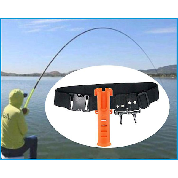 Multifunktionelt Nylonbælte Stang Holder Bærbar Stang Indsætter Fiskegrej Stang Pesca Stativ Hurtig Bælte Holder Indsættende Enhed Tilbehør