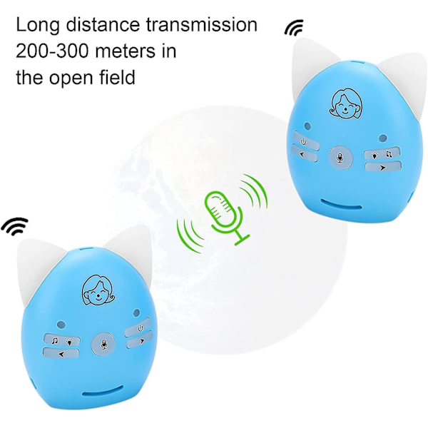 Trådløs Audio Baby Monitor Til Seniorer, Sovende, Børn, Spædbørn, Småbørn