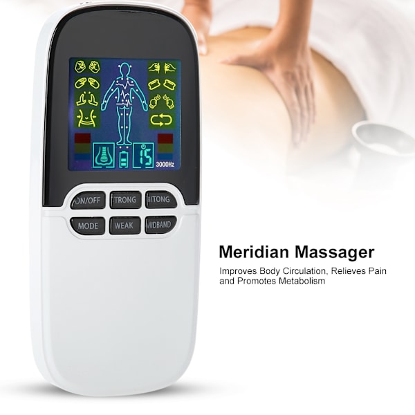 Bärbar Meridian Massager Muscle Relax Rhinitis Helper Digital Puls Device Health Care Tool