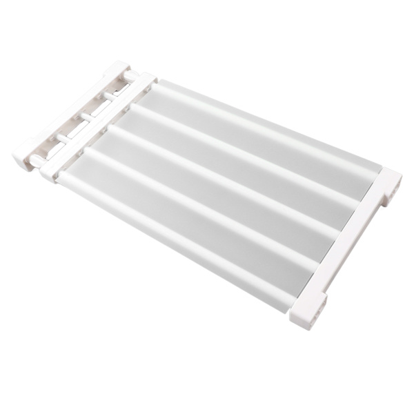 Utvidbar skaphylle for skap, spikerfri skillevegg for skap, oppbevaringshylle for garderobe, 50-80 cm / 19,7-31,5 tommer lang