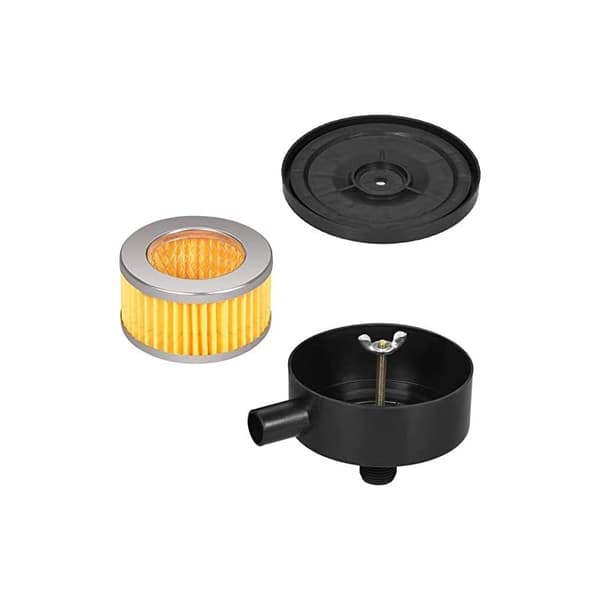 Luftfilter lyddæmper, 1/2 BSP 20 mm gevind, 90 mm diameter