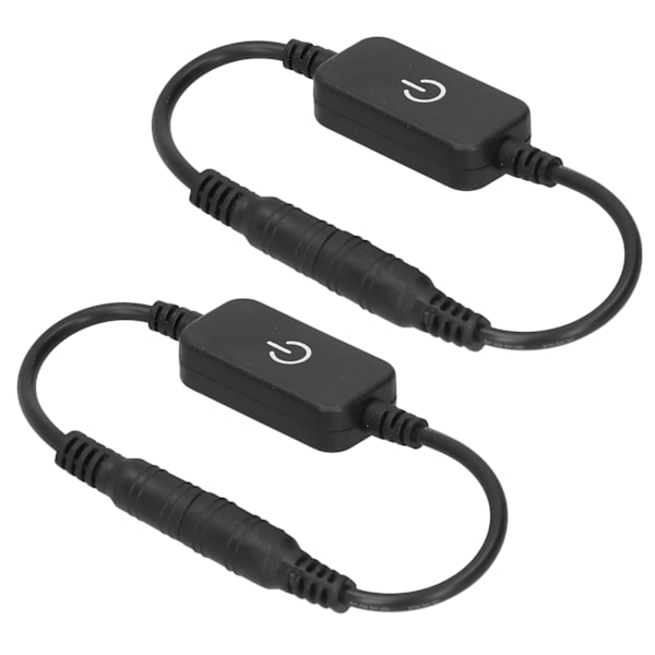 2 stk LED-stripe berøringsdimmer dimming på av bryterkontroller for DC 5V-24V enfarget stripelys