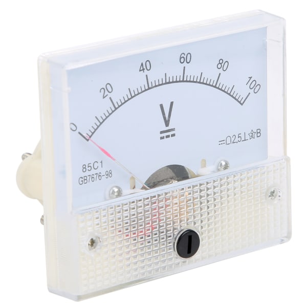 Pekare DC Voltmeter Panel Volt Spänningsmätare Mätinstrument 85C1 DC 0~100V