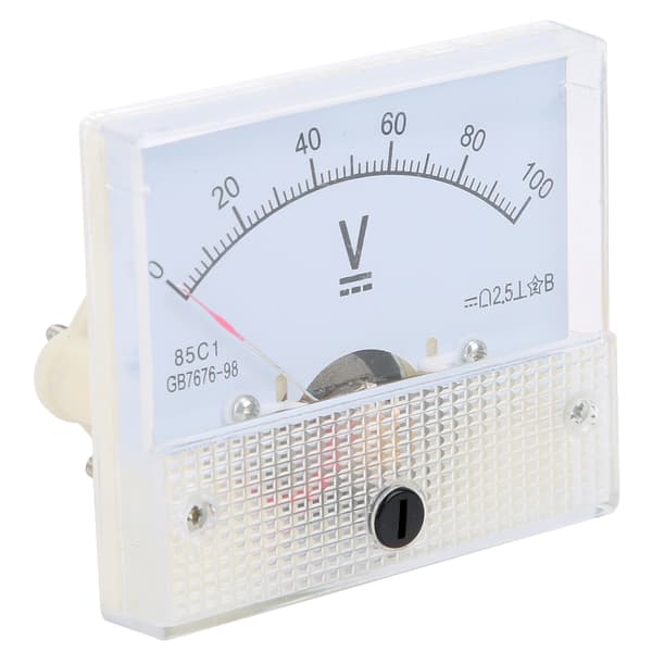 Peker DC Voltmeter Panel Volt Spenningsmåler Måleinstrument 85C1 DC 0~100V