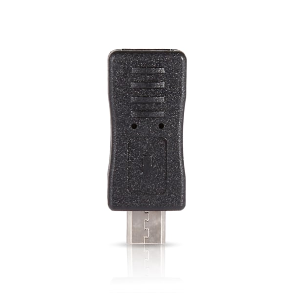 Micro USB hann til Mini USB Hunn Host Adapter Connector Converter Adapter Svart