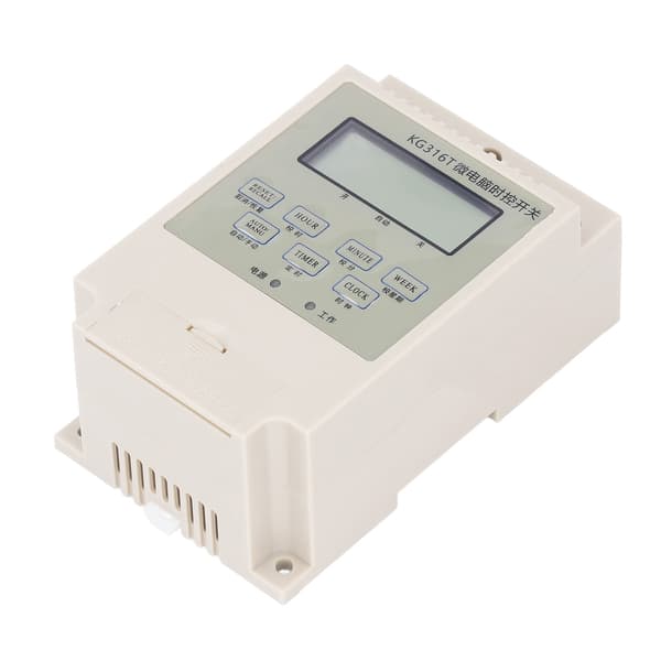 Mikrocomputer Tidsstyringsafbryder Digital Elektronisk Timerkontakt med Kondensator Skinnemontering 220V 25A