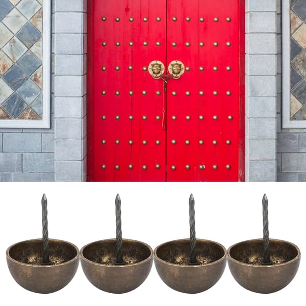 4 stk møbelspiker rund hode antikk messing dekorative sofa møbler tilbehør 3cm-6cm5cm bronse