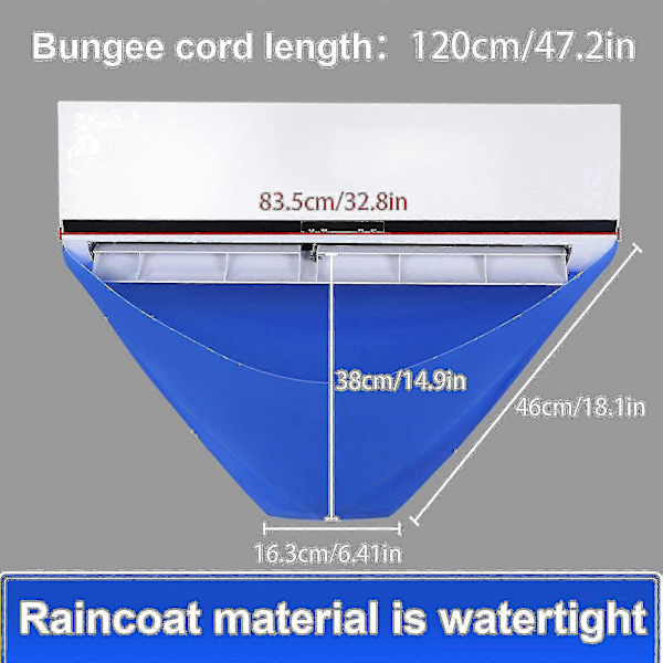 Aircondition Rengørings Cover Vandtæt Aircondition Rengøringspose Aircondition Rengøringsværktøj Indendørs Enhed Rengøring Vand Cover Aircon Rengøringsmiddel W Zekai