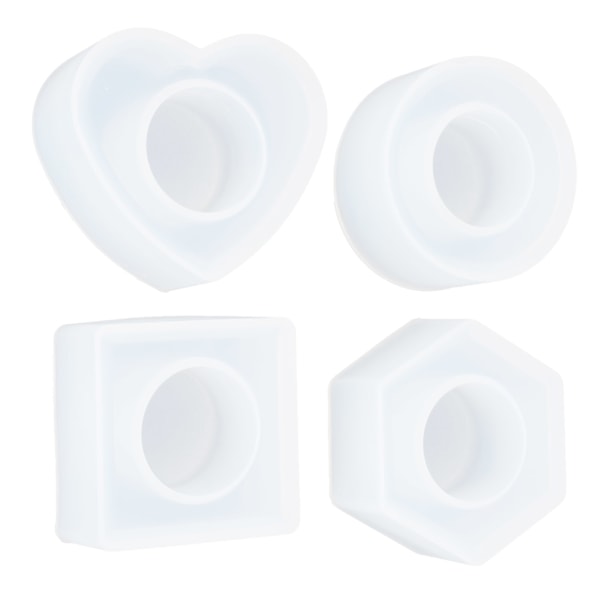 Krystal Epoxy Opbevaringsboks Form DIY Hexagonal Rund Firkantet Spisebord Håndklæde Spænde Silikoneform