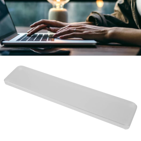 Tangentbord Handledsstöd 0,4 till 0,6 tum lutning Ergonomisk klar akryl Anti-slip tangentbord Handledsstöd för bärbar dator med 87 tangenter