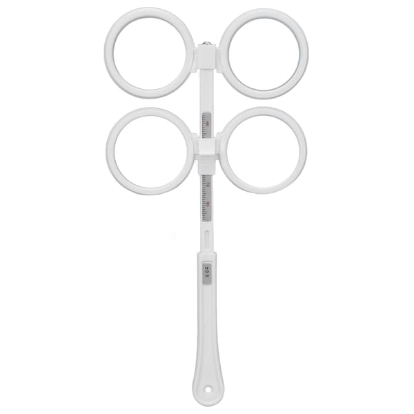 Optisk Flipper Plast Justerbar Optometri Flip Lins Instrument med Synundersökningskort för Amblyopi Vit(±0.5 D. )
