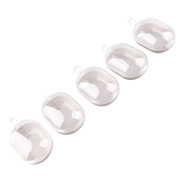 5 STK sminke reiseveske Makeup svampholder Plast svampeske Make Up Egg Case