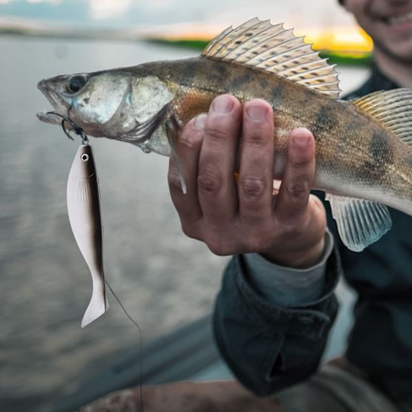 2 st/förpackning Nya levande mjuka konstgjorda beten Falskt fiskebete Tillbehör (Svart)