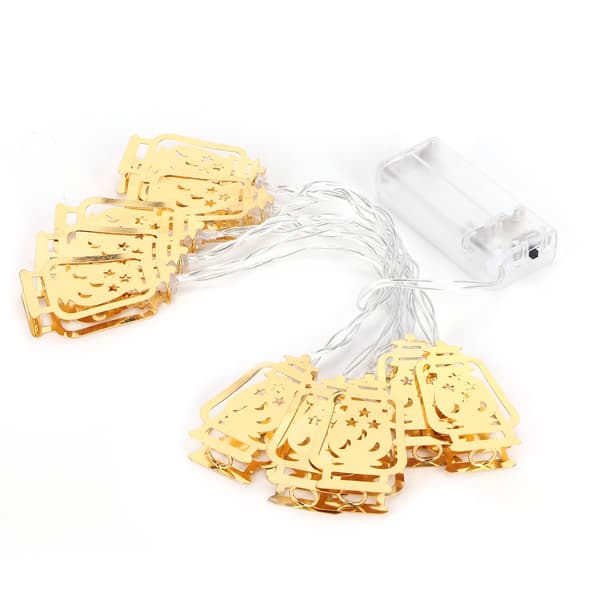 10LED parafinlampeformede lysslynger dekorative lysslynger for Ramadan Eid-dekor