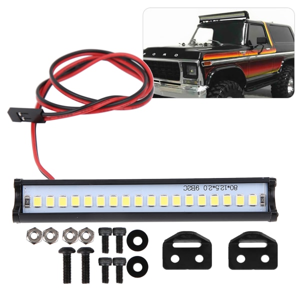 RC-auton kattovalo LED-valopalkki Traxxas TRX6 /TRX4 /SCX10 1/10 RC-kiipeilijälle